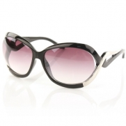 Retro 70 Goggle Frames Smoke Lens Sunglasses Side Designer Metal Silver Black
