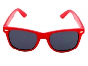 Vintage Wayfarer Style Sunglasses Dark Lenses Red Frame