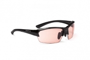 Optic Nerve Photochromatic Exilis PM Sunglasses, Shiny Black, Rose/Smoke Lens