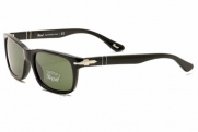 Persol PO3048S Sunglasses-95/31 Black (Crystal Green Lens)-55mm