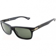 Persol PO3048S Sunglasses-900058 Black (Polarized Gray Lens)-55mm