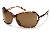 Suncloud Symphony Polarized Sunglasses, Tortoise Frame, Brown Lens