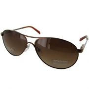 Kenneth Cole Reaction Mens 'KC2402P' Aviator Sunglasses, Copper/Brown Gradient
