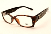 D1049 Dg Eyewear Fashion Rhinestone Sunglasses Clear Eyeglasses (tortoise, clear)