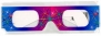 3D July Fourth Fireworks Glasses w Rainbow Frames Pattern Diffraction Lenses- Pack of 10