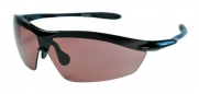 Polarized P49 Sports Fashion Sunglasses TR90 Frame (Flat Black & Amber)
