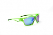 Optic Nerve Variant Two Interchangeable Lens Sunglasses, Crystal Green, Smoke/Cooper Lens