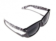 QLook Animal Print Wayfarer Style Fashion Sunglasses with Dark Lens - (3 Different Styles), Zebra