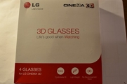 NEW Original OEM LG Cinema 3D Glasses AG-F310 2012 New Model 4 Pairs Black