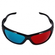 O'Plaza ® Red/cyan Lenses 3d Glasses Direct-clip on 3d Glasses for 3d Movies, Dvd's and Gaming-Oval Frame