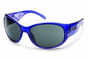 Suncloud Carousel Polarized Sunglasses, Crystal Purple Laser Frame, Gray Polycarbonate Lenses