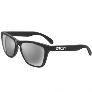 Oakley Frogskins Matte Black/Black Iridium Polarized Sunglasses