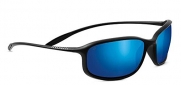 Serengeti Sunglasses Sestriere 8110 Satin Black Polarized 555nm Blue Mirror