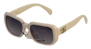 Belle Donne Optical Eyewear Women's Color Combination Two Tone White Red Framed Sunglasses