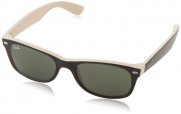 Ray-Ban 0RB2132 945 52 Square Sunglasses,Black/Beige,52 mm