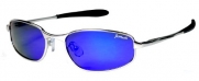 JiMarti Polarized Aviator Sunglasses Spring Hinges JMAVP5 (Silver & Blue revo)