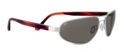 Serengeti Flex Monza Sunglasses, Polar PhD CPG, Shiny Silver/Deep Red Brown Laser