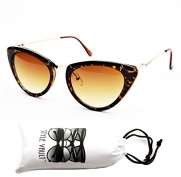 E27-vp Style Vault(TM) Cateye Eyeglasses Sunglasses (1620 tortoise brown/gold, clear)