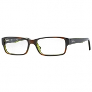 Ray-Ban RX5169 Eyeglasses Top Havana on Green Trans 52mm [Apparel]