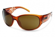 Suncloud Carousel Polarized Sunglasses, Cola Laser Frame, Brown Lens