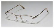Rodenstock R4202 Womens/Ladies Designer Half-rim Eyeglasses/Spectacles (51-17-135, Gold / Silver)