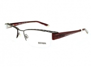 Ferrari Eyeglasses frame FR 5038 217 Metal - Acetate Antique Pewter