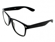 CLEAR LENS 80's Style Vintage Wayfarer Style Sunglasses. Many Colors For Frame,Black Clear Lens.Amazon doesn't give us