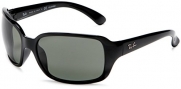 Ray Ban Sunglasses RB 4068 601 Glossy Black/Crystal Green, 60mm