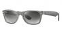 Ray-Ban RB2132 - 811/32 New Wayfarer Sunglasses, Top Brushed Gunmetal, 40.7 mm