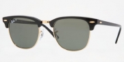 Ray-Ban Sunglasses - RB3016 Clubmaster / Frame: Black Lens: Green Polarized (49mm)