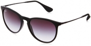Ray-Ban Women's Erika Round Sunglasses,Non-Polarized,Black Frame/Gray Gradient Lens,54 mm