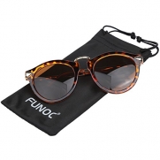 FUNOC® Retro Vintage Fashion Unisex Round Arrow Style Metal Frame Sunglasses Eyewear