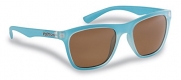 Flying Fisherman Fowey Polarized Sunglasses with Matte Crystal Azure Frames, Copper Lenses