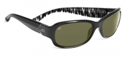 Serengeti Chloe Sunglasses (555nm Polarized,  Shiny Black Zebra)