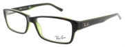 Ray Ban Optical Men's 5169 Tortoise On Transparent Green Frame Plastic Eyegla...