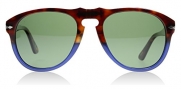 Persol Mens Sunglasses (PO0649) Blue/Grey Acetate - Polarized - 54mm