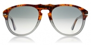 Persol Sunglasses (PO0649) Brown/Grey Acetate - Polarized - 54mm
