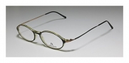 Rodenstock R5133 Mens/Womens Oval Full-rim Eyeglasses/Spectacles (47-14-135, Dark Green / Gold)