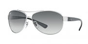 Ray-Ban RB3386 Pilot Sunglasses, Silver & Grey Gradient, 63 mm