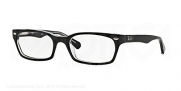 Ray-Ban Eyeglasses RX5150 2034 Top Black On Transparent Demo Lens 48 19 135