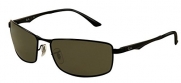 Ray-Ban RB 3498 Sunglasses Black / Green 64mm