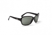 Optic Nerve Elixer Sunglasses, Shiny Black, Polarized Smoke Lens