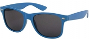 Wayfarer Style Sunglasses by Retro Rewind- Bright Neon or Solid Colors with Classic 80's Style Design (Blue)