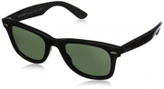 Ray-Ban 0RB2140 Square Sunglasses, Black Effect Aged,Green & Black Effect Aged, 50 mm