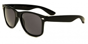 Retro Optix - Wayfarer Sunglasses Classic 80's Vintage Style Design (Classic Black)