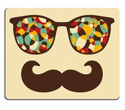 Luxlady Gaming Mousepad IMAGE ID: 26795471 Retro sunglasses with reflection for hipster Vector illustration of accessory eyeglasses isolated Best print for your t shirt