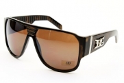 D1148 Dg Eyewear Turbo Aviator Pilot Gangster Fashion Sunglasses (brown/tortoise, uv400)