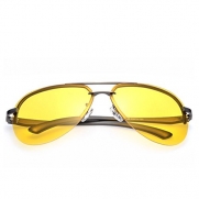 Y-H Men's Driver Special Night Use Anti-Glare Goggles Polarize sunglasses(C1)