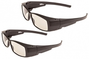 Better quality passive 3D glasses, for LG, Panasonic, Vizio, Toshiba and all Passive 3D TVs & RealD 3D glasses (pack of 2)