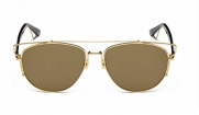 GAMT Retro Vintage Mirrored Aviator Sunglasses Metal Frame Glass Lens Classic Style Gold